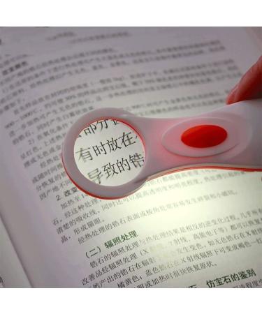 LED Warm White Light Hand-held Glass Old Man Reading HD 10 Times Optical Lens Student Reading Books to Read Newspaper Magnifier Made in China - Buy Online on GoSupps.com