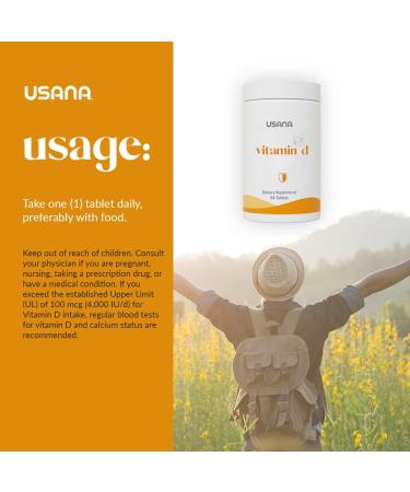 USANA Maximum-Strength 2000 IU Vitamin D Supplement - 84 Tablets for Healthy Immune System Support - Buy Online on GoSupps.com