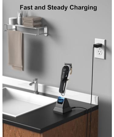 WUKUR Charging Stand for Wahl Cordless Clippers | Compatible with 5-Star Sterling & 3801 Models | International Shipping Available - Buy Online on GoSupps.com