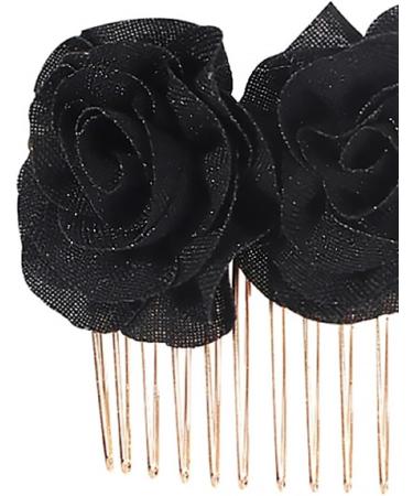 Bobby Pins Black Hair Clip Decor Hair Pin Hair Barrettes Bridal Barrette Bridal Flower Clip Cloth Flower Hairpin Metal Bridal Bucket Bride - Buy Online on GoSupps.com