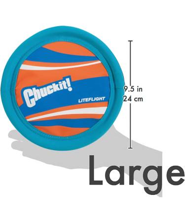 Chuckit! Lite Flight Dog Fetch Toy Large (10 Inch Diameter) - Buy Online on GoSupps.com