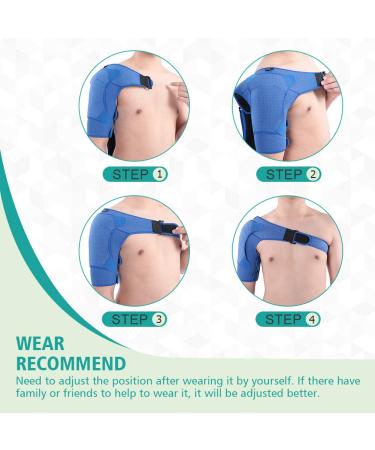 Shoulder Support for Men & Women - Rotator Cuff Stabilization for AC Joint Bursitis & Tendon Inflammation - Buy Online on GoSupps.com