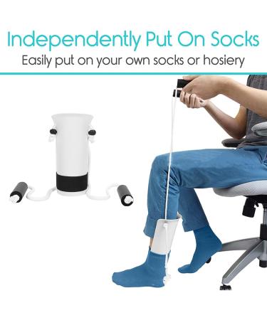 Professional Sock Aid for Elderly | Kcabrtet Sock Helper Tool - Easy Stocking Pusher & Pulling Aid Device - Buy Online on GoSupps.com
