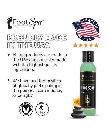FOOT SPA: Eucalyptus & Peppermint Foot Soak - Cleanses Softens & Refreshes 4 Oz | International Shipping Available - Buy Online on GoSupps.com