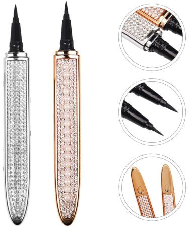 SEWACC Stylo Eyeliner Auto-Adh sif Waterproof 2 Pcs Crayon Yeux Imperm able et R sistant la Transpiration Couleur Rose Perl Effet Diamant Accessoire Maquillage Pratique pour Usage - Buy Online on GoSupps.com