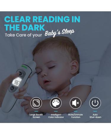 Buy Forehead Thermometer for Adults & Kids - Touchless Digital Infrared Thermometer with LCD Screen & Fever Alarm - Fast International Shipping - Buy Online on GoSupps.com