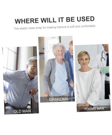 Fracture Medical Chest Fixation Belt - Breathable Support for Dislocated Ribs & Broken Sternum - Adjustable Nylon Rib Brace (50x42cm - Buy Online on GoSupps.com