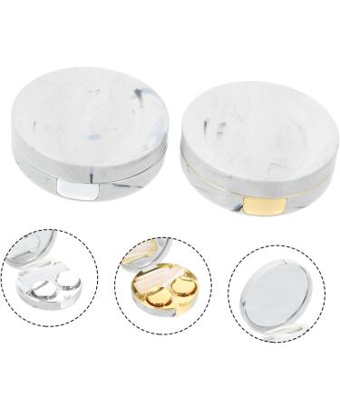 Buy Healvian 2 Sets Double Box Glasses Case | Contact Lens Bag with Mirror & Film | Eye Care & Makeup Container - Buy Online on GoSupps.com