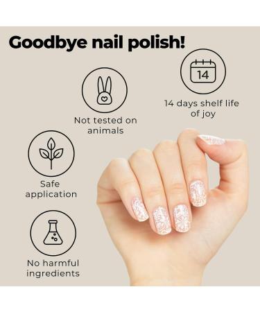 Miss Sophie Lace Love Nail Wraps - 24 Long-Lasting Ultra-Thin Self-Adhesive Nail Wraps - Buy Online on GoSupps.com