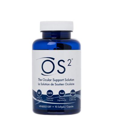 Nugevity OS2 The Ocular Support Solution Eye Health Supplement - Includes Lutein Zeaxanthin Antioxidants and Omega-3 Fish Oil - 90 Softgels 1 count (Pack of 1)