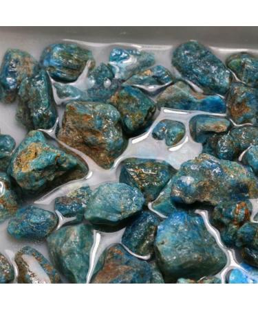 90-100g Natural Raw Blue Apatite Crystal Stone Gravel RoughMineral Specimen Collection NaturalReiki Decoration qiangang - Buy Online on GoSupps.com