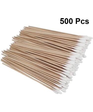 VALICLUD 500PCS Long Cotton Swabs with Wooden Handle - Ideal for Home and Store Use | 15CM Cotton Sticks - Buy Online on GoSupps.com