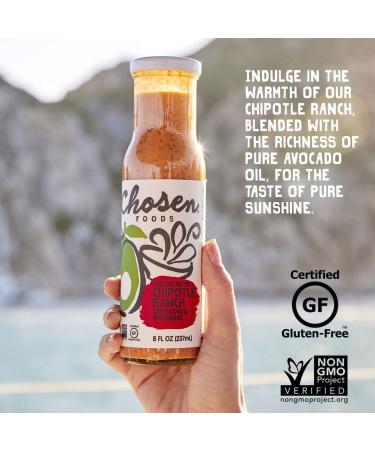 Chosen Foods Chipotle Ranch Avocado Oil Dressing & Marinade - 8 fl oz - Buy Online on GoSupps.com