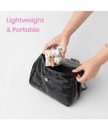 Pacifier Holder Case with Clip - Stylish Leather Pouch for Diaper Bag - Fits 2 Pacifiers - Multicolor Stone - 1PK - Buy Online on GoSupps.com