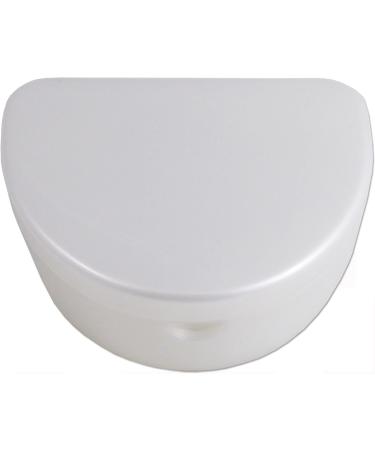 Slim Orthodontic Dental Case - Colour & Glitter Choices for Retainers Bleaching Trays Dentures & More (White) - Buy Online on GoSupps.com