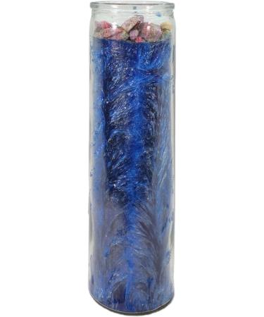 Law Stay Away Palm Wax Candle - Blue Spiritual Intention Spell | Vela CASA ESOTERICA PERFUMADA - (ALEJAR LA Ley) - International Shipping Available - Buy Online on GoSupps.com