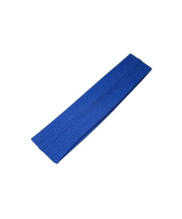 WESTEND CHOICE 5cm Wide Headbands Plain Stretchy Kylie Head Band Bandeau Unisex Headbands for Women & men Soft Hair Band Gym Exercise Yoga Headband (Royal blue)