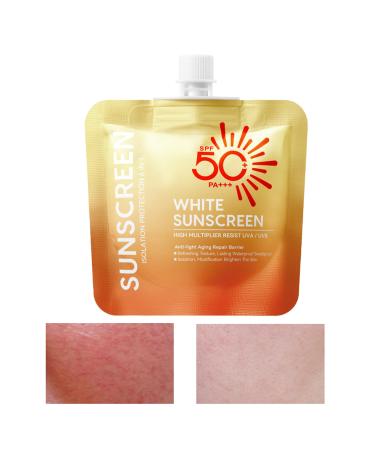 G n rique Sunscreen Gel SPF 50 Clear Facial Sunscreen Lotion 30g Broad Spectrum Sunblock Travel Size Lightweight Water Resistant for Beach Hiking Outdoor Adventures and Daily Use