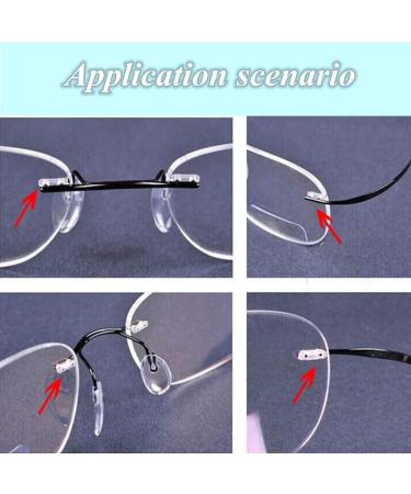 Zwindy 200 Transparent Plastic Glasses Plugs & 5 Glasses Repair Tools - Perfect for Borderless Glasses Fastening Accessories - Buy Online on GoSupps.com