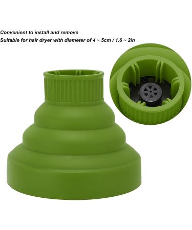 Professional Collapsible Silicone Hair Dryer Diffuser | Lightweight & Portable | Green - QIRG - Buy Online on GoSupps.com