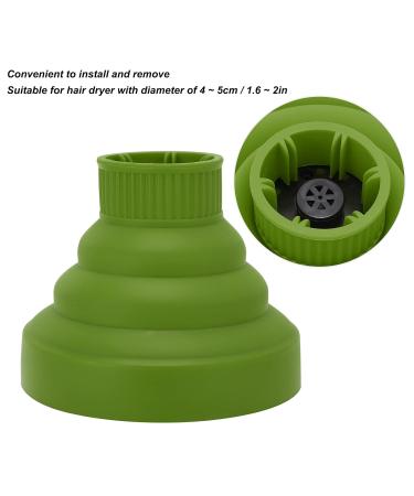 Best Diffuser Hair Dryer for Curly Hair | Universal Collapsible Silicone Attachment | Portable & Foldable - Hair Hunger (Green) - Buy Online on GoSupps.com