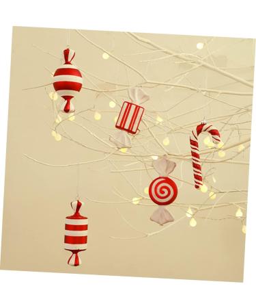 Alipis 1pc Christmas Ornaments Decor Mini Accessories Home Red Candy Tree Party Ornament Cosmetics Outdoor Red 15X7X2CM - Buy Online on GoSupps.com