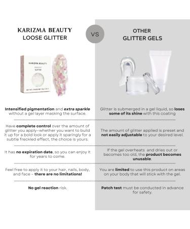 KARIZMA Iridescent Chunky Glitter 10g - Eye Face & Hair Glitter for Rave & Festivals | Cosmetic Glitter Makeup for Women - Buy Online on GoSupps.com