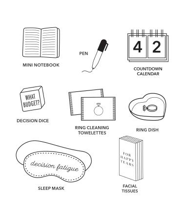 Pinch Provisions Wedding Planning Kit - 6 Essentials for Engagement Gifts Bride Gifts & Bridal Showers | Perfect Small Gift Box - Shop Internationally - Buy Online on GoSupps.com