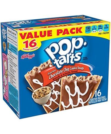 Pop-Tarts Toaster Pastries, Frosted Chocolate Chip Cookie Dough 16 Toaster 28.2 OZ