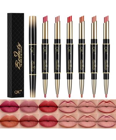 QIC Dual-Ended Lipstick & Liner Pen - Rose Red | Long-Wearing Everyday Glam | 14 Shade Collection - Buy Online on GoSupps.com