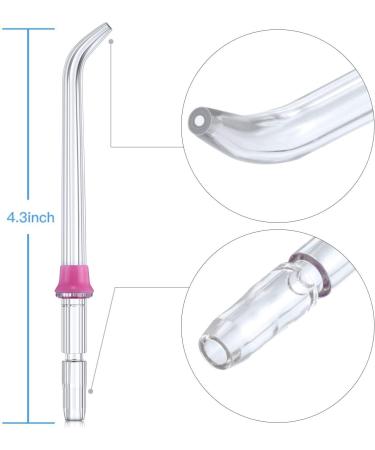 Flosser Replacement Tips for Waterpik - High-Pressure Water Fin Top 8-Pack Compatible with Waterpik Mouth Shower & Dental Floss (4 Colors) - Buy Online on GoSupps.com