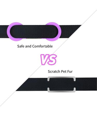 Tagme 2 Pack Personalized Dog Tags - Engravable Pet ID for Small & Medium Dogs and Cats - Stylish Purple Design - Buy Online on GoSupps.com