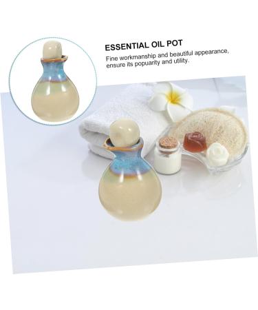 Buy Sewoart Ceramic Essential Oil Diffuser Pot - Mini Terrarium Container for Olive Oil & Aromatherapy - 5.5x7.5cm - International Shipping Available - Buy Online on GoSupps.com
