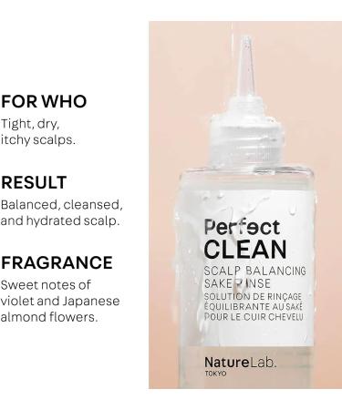 NatureLab Tokyo Perfect Clean Scalp Balancing Sake Rinse: Removing Product Build-Up and Impurities for Optimal Scalp Health | 7 FL OZ / 200 ML - Buy Online on GoSupps.com
