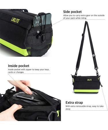 Urlite Waterproof Adjustable Shoulder Strap Front Pack for Bikes and Motorcycles - Green - Buy Online on GoSupps.com