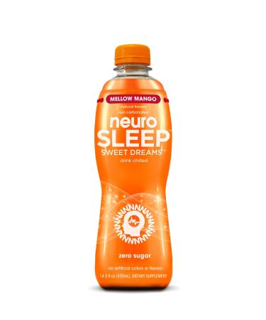 neuroSLEEP | Mellow Mango | Functional Beverage for Restful Sleep, Non-Carbonated Pack of 12 (14.5oz each) Sleep Mellow Mango