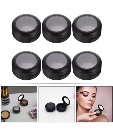 CALLARON 6Pcs Round Eyeshadow Boxs Empty Eyeshadow Case Eye Shadow Replacement Box Mini Portable Makeup Box with Lid - Buy Online on GoSupps.com
