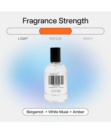 DedCool Eau de Parfum (Xtra Milk - 1.7 fl oz) with Notes of Bergamot White Musk Amber Clean Perfume for Men & Women Long Lasting Luxury Fragrance Non-Toxic Genderless Vegan Fragrance For All - Buy Online on GoSupps.com