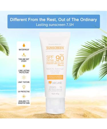40 Ml Sun Cream SPF50++ Moisturizing Sun Milk Face and Neck Whole Body Protection Against UV Rays Sun Screen Block Moisturizing and Whitening - Buy Online on GoSupps.com