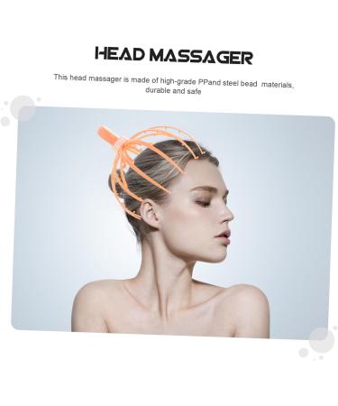 Beavorty Octopod Steel Head Massager - Handheld Claw Massage Tool for Ultimate Head Relief - Durable 21x15x15cm Orange Design - Buy Online on GoSupps.com