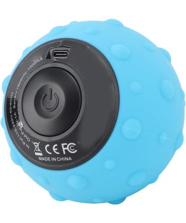 Vibrating Massage Ball (Spanish Blue) - 5 Speed Deep Tissue Muscle Massage for Ultimate Relaxation | International Shipping - Buy Online on GoSupps.com