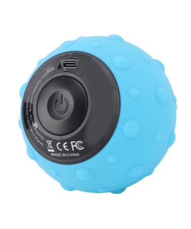 Vibrating massage ball 5 speeds deep relaxation muscle massage fitness ball Spanish (BLUE)