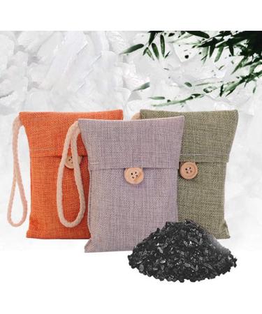Asodomo Bamboo Charcoal Air Purifying Bag 5 Pack Natural Purifying Bags Activated Bamboo Charcoal Odor Eliminators Charcoal Bags Air Freshener Moisture Absorber for Home Pets Car Closet(Random Color) - Buy Online on GoSupps.com