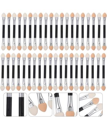 Dual Ended Makeup Brush 40pcs Disposable Eyeshadow Brush Dual Sides Eye Shadow Sponge Eyeshadow Tipped Oval Makeup Tool Professional Makeup - Buy Online on GoSupps.com