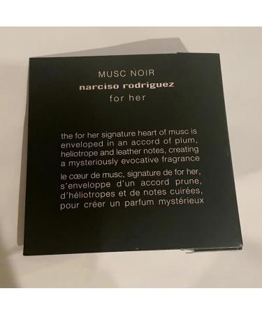 Narciso Rodriguez Musc Noir for her eau de parfum sample vial 0.02 oz / 0.8ml - Buy Online on GoSupps.com