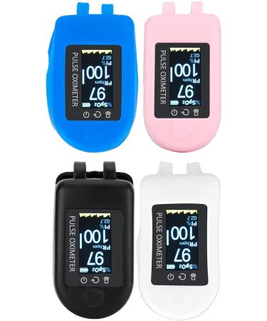 Buy Premium Silicone Fingertip Oximeter Cover - Portable Pulse Protector for Home & Travel (Black/White) - Fast International Shipping - Buy Online on GoSupps.com