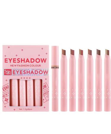  Rrlihjgu Double Color Eyeshadow Stick Eyeshadow Stick Eye Pencil 6pcs Cosmetic Lightening Eye Shadow Stick Smooth Cream Eyeshadow Highlighter Stick for Makeup - Buy Online on GoSupps.com
