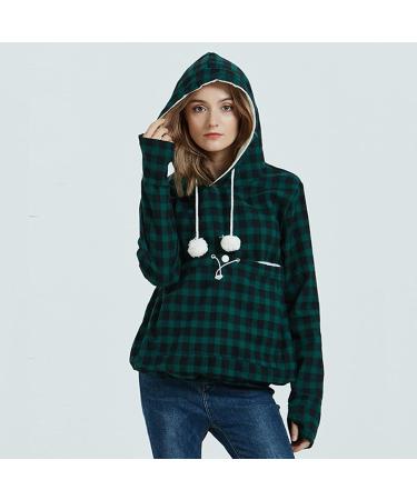 Shop Women s Long Sleeve Cat & Dog Hoodies | Cozy Zipper Sweatshirt with Big Bag - Buy Online on GoSupps.com