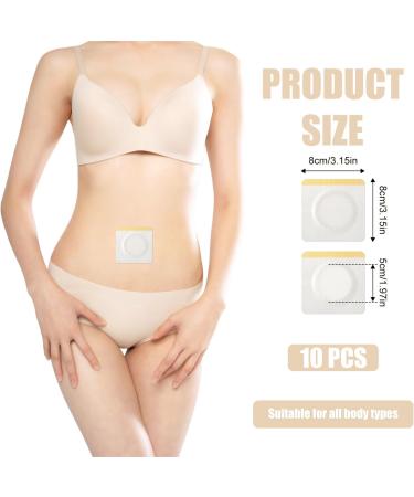 10-Pack Self-Adhesive Castor Oil Packs for Navel | Absorbent Single-Use Compress Pads | International Shipping - Buy Online on GoSupps.com