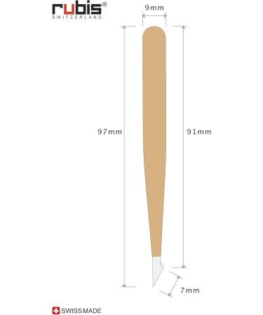 Shop Rubis Evolution 2in1 Tweezers - Pointed & Fine for Splinters Ingrown Hair & Eyebrows - Premium Gold Quality - International Shipping Available - Buy Online on GoSupps.com